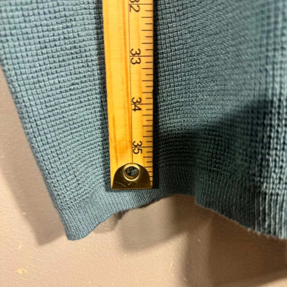 XL Cyrus Blue Open Front Knit Cardigan Sweater - Picture 8 of 10